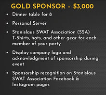 Load image into Gallery viewer, Gold sponsor table
